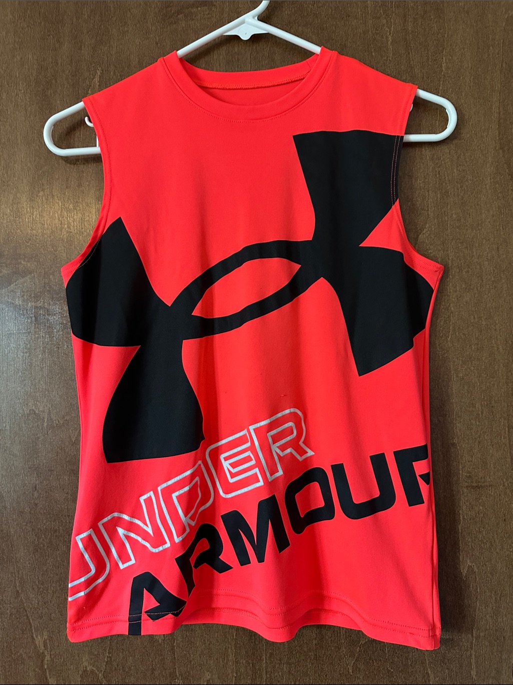 Under Armour Kid’s Heatgear Loose Fit Tank Top - Neon Coral